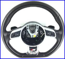 Genuine OEM Audi S3 8P flat bottom DSG steering wheel 8J0419091C. TT MK2 8J. 1C