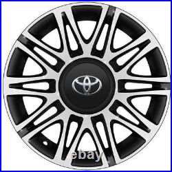 Genuine OEM Toyota 15 10-Double Spoke Machined Matt Black Aluminium Alloy Wheel