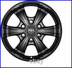 Genuine Toyota Hilux 17 Alloy Wheel Matt Black 6 Spoke 2014- PZ0400KB09