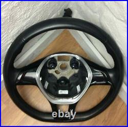 Genuine VW Polo, Caddy Flat Bottom black leather steering wheel 6C0419091 Ref C2