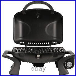 George Foreman Gas BBQ Black Stainless Steel Portable with Trolley GFSBBQ1TR