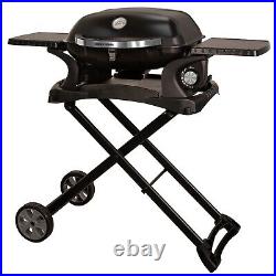George Foreman Gas BBQ Black Stainless Steel Portable with Trolley GFSBBQ1TR