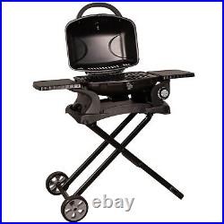George Foreman Gas BBQ Black Stainless Steel Portable with Trolley GFSBBQ1TR