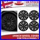 High Quality! 4 x Model Y 19 Matte Black Wheel Cover Rim HubCap With Logo UK