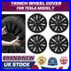 High Quality! 4x Tesla Model Y 19 Matte Black Wheel Cover Rim HubCap With Logo