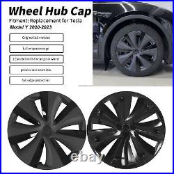 Hub Caps 19 Inch 4pcs Matte Black And Light Black Wheel Cover ABS Easy Install