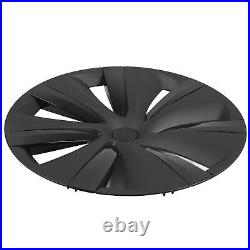 Hub Caps 19 Inch 4pcs Matte Black And Light Black Wheel Cover ABS Easy Install