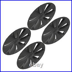 Hub Caps 19 Inch 4pcs Matte Black And Light Black Wheel Cover ABS Easy Install