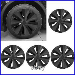 Hub Caps 19 Inch 4pcs Matte Black And Light Black Wheel Cover ABS Easy Install