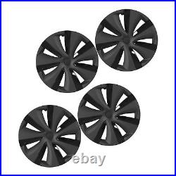 Hub Caps 19 Inch 4pcs Matte Black And Light Black Wheel Cover ABS Easy Install