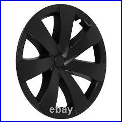Hubcap Wheel Covers 4 Pcs 19 Inch Automobile Hubcap Matte Black Wheel Hub Full