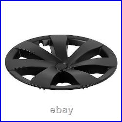 Hubcap Wheel Covers 4 Pcs 19 Inch Automobile Hubcap Matte Black Wheel Hub Full