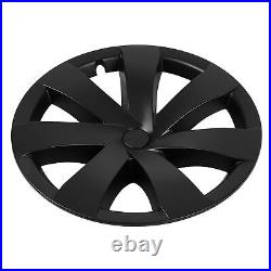 Hubcap Wheel Covers 4 Pcs 19 Inch Automobile Hubcap Matte Black Wheel Hub Full