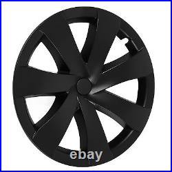 Hubcap Wheel Covers 4 Pcs 19 Inch Automobile Hubcap Matte Black Wheel Hub Full