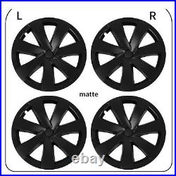 Hubcap Wheel Covers 4 Pcs 19 Inch Automobile Hubcap Matte Black Wheel Hub Full