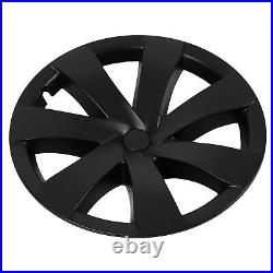 Hubcap Wheel Covers 4 Pcs 19 Inch Automobile Hubcap Matte Black Wheel Hub Full