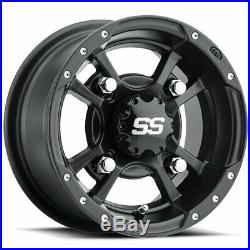 ITP 10 Front 10 Rear SS112 Matte Black Sport Wheels YZF450 Raptor 700 Banshee