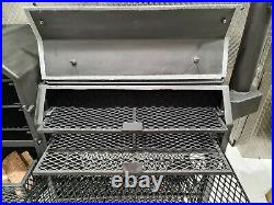 Large Charcoal BBQ Offset Smoker by Meat City Smokers. Mobile on Offroad Wheels