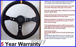 Leather Steering Wheel And Boss Kit Fit All Subaru Impreza Wrx And Sti 01-07