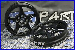 Lenso XPD Black Drag Skinnies Wheels 15x3.5 4x100 for Civic Integra CRX Rims