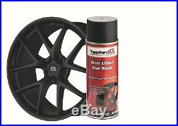 MATT BLACK Alloy Wheel Spray Paint MATT Clear Coat Lacquer FROZEN LOOK 4 CANS