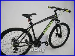 Matt Black 21 Speed Mtb Mountain Bike Bicycle 27.5 Wheel 18 Frame