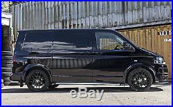 Matt Black Alloy Wheels 20 XL Tyres VW Transporter T5 T6 Panel Kombi Camper Van
