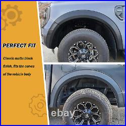 Matt Black Wheel Arches Body Kit Accessories For Ford Ranger T9 2023-2024 XL XLT