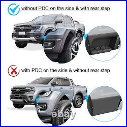 Matt Black Wheel Arches Body Kit Accessories For Ford Ranger T9 2023-2024 XL XLT