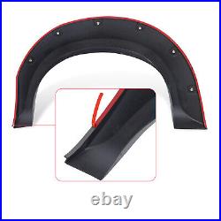 Matt Black Wheel Arches Extensions Trim For Toyota Hilux Vigo 2005-2014 MK6 MK7