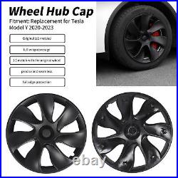 Matte Black2020-2023 Wheel Hub Cap Hub Caps 19 Inch Symmetrical Full Coverage