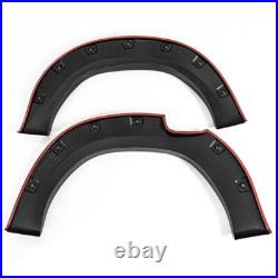 Matte Black 15-19 For Toyota Hilux Revo Wide Wheel Arches Fender Flares Body Kit