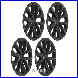 (Matte Black)18 Inch PP Wheel Hub Cap For Model S Checkered Style Sporty Look