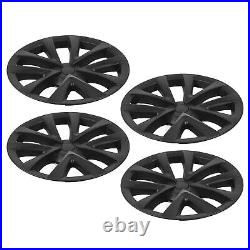 (Matte Black)18 Inch PP Wheel Hub Cap For Model S Checkered Style Sporty Look