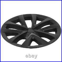 (Matte Black)18 Inch PP Wheel Hub Cap For Model S Checkered Style Sporty Look