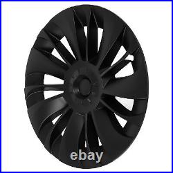 (Matte Black)2 Pair Wheels Rim Cover 19 Inch Hubcap Asymmetrical Design Wheel
