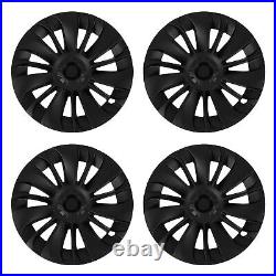 (Matte Black)2 Pair Wheels Rim Cover 19 Inch Hubcap Asymmetrical Design Wheel