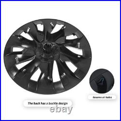 Matte Black 4PCS Wheel Hub Cover Strong Power Powerful Protection Wheel Rim