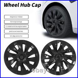 Matte Black 4PCS Wheel Hub Cover Strong Power Powerful Protection Wheel Rim