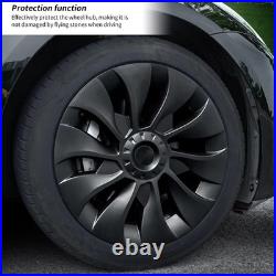 Matte Black 4PCS Wheel Hub Cover Strong Power Powerful Protection Wheel Rim