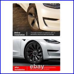 Matte Black 4PCS Wheel Hub Cover Strong Power Powerful Protection Wheel Rim