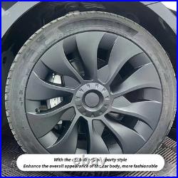 Matte Black 4PCS Wheel Hub Cover Strong Power Powerful Protection Wheel Rim