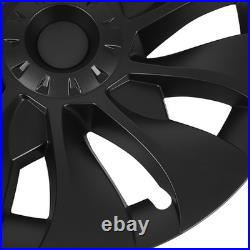 Matte Black 4PCS Wheel Hub Cover Strong Power Powerful Protection Wheel Rim