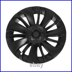 Matte Black 4Pcs 19in Wheel Hub Cover Low Wind Resistance Protective For Model