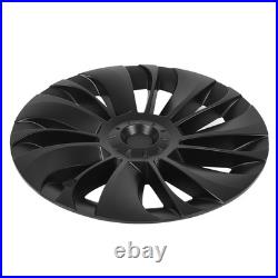 Matte Black 4Pcs 19in Wheel Hub Cover Low Wind Resistance Protective For Model