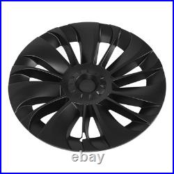 Matte Black 4Pcs 19in Wheel Hub Cover Low Wind Resistance Protective For Model