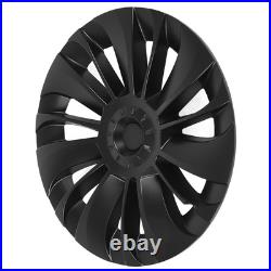 Matte Black 4Pcs 19in Wheel Hub Cover Low Wind Resistance Protective For Model