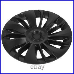 Matte Black 4Pcs 19in Wheel Hub Cover Low Wind Resistance Protective For Model