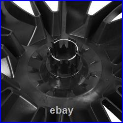 Matte Black 4Pcs 19in Wheel Hub Cover Low Wind Resistance Protective For Model