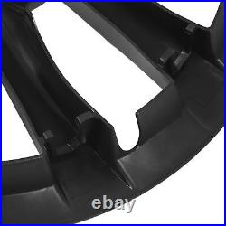 (Matte Black)4Pcs Hubcap Wheel Covers 18in Model S Plaid Style Full